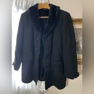 Vintage Amalgamated Clothing Workers of America Coat with Faux Fur